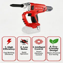 advantages of brushless rivet gun