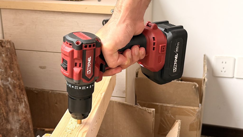 Brushless Cordless Drill delivering powerful drilling performance
