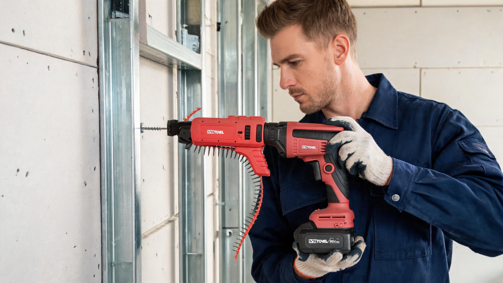 MXTOVEL Brushless Drywall Screwdriver for professional drywall installation