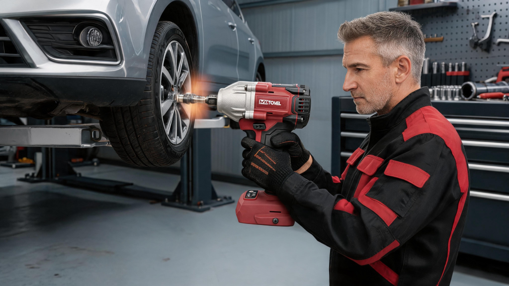 Cordless Impact Wrench for automotive repair
