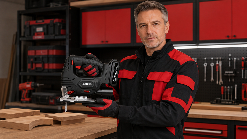 Handheld MXTOVEL Cordless Jig Saw for Cutting Projects