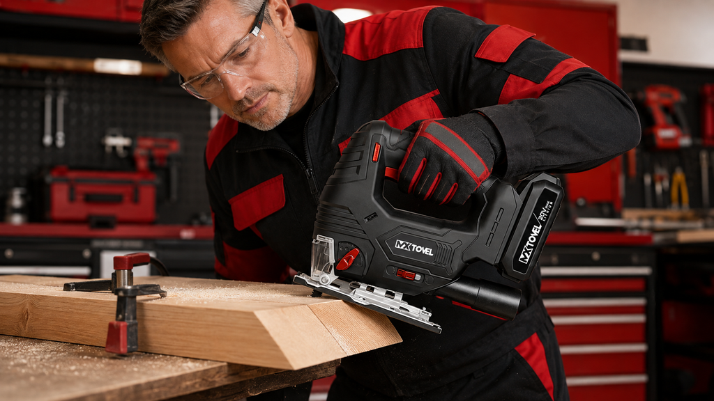 MXTOVEL Cordless Jig Saw for 45-Degree Bevel Cutting