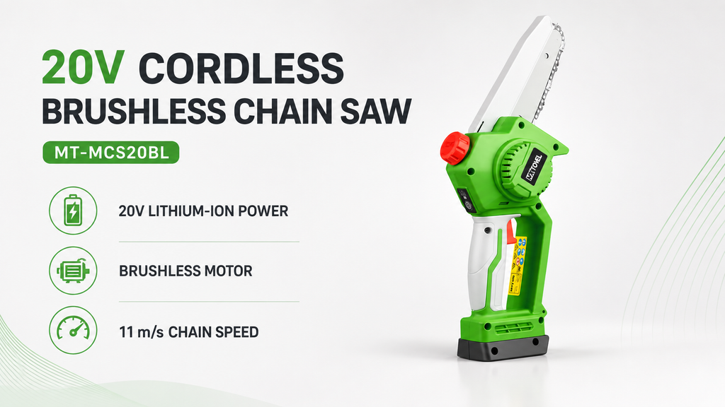 20V Cordless Brushless Chain Saw Product Details