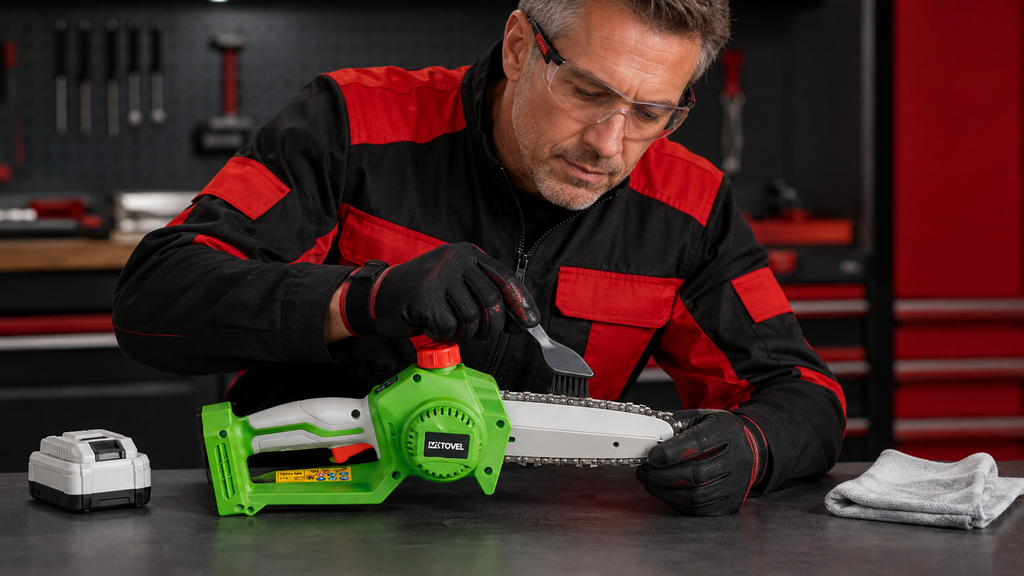 Brushless Chain Saw Chain Maintenance
