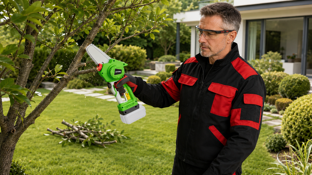 Cordless Brushless Chain Saw for Garden Maintenance
