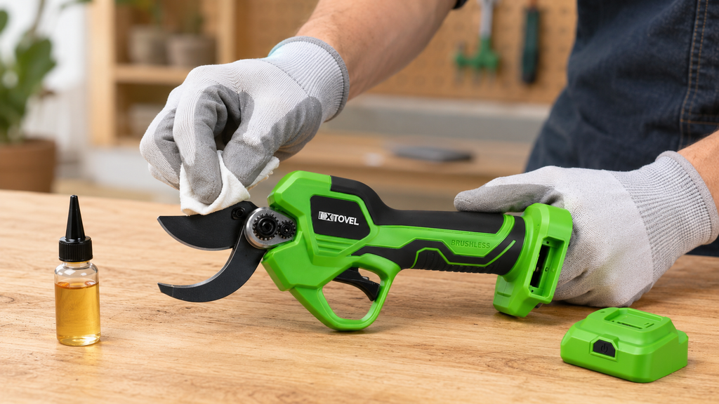 Brushless Garden Pruner Blade Maintenance
